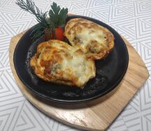 Жюльен грибной, запеченный в картошке