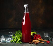 Клюквенный морс собственного приготовления