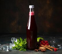 Черносмородиновый морс собственного приготовления