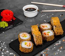 Горячая Калифорния с лососем