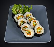 Кимпаб с овощами