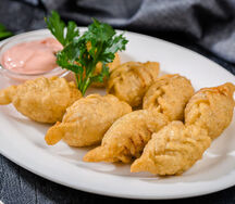 Кюрза жареная с бараниной