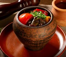 Чанахи с бараниной в горшочке