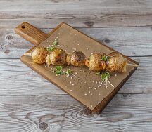Молодой картофель с курдюком