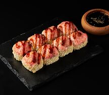 Запеченная Цезарь с креветками