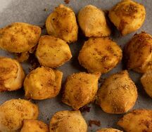 Запеченные пельмени из курицы
