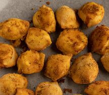 Запечённые пельмени говядина и курица