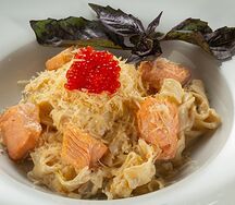 Феттуччине с креветками