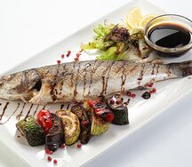 Сибас на углях