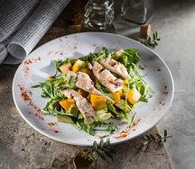 Салат с копченой индейкой