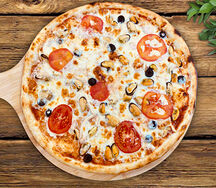 Пицца с морепродуктами