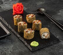 Ролл темпурный с копченым угрем