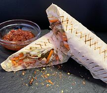 Шаурма в соусе острый динамит