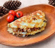 Суровый драник с овощами