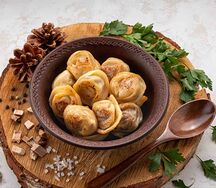 Пельмени с кабаном