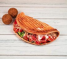 Закрытая шаурма с фалафелем