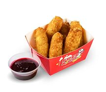 Сырные палочки с ягодным соусом Xl