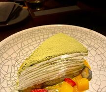 Блинный торт матча