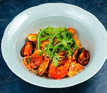 Трипполине с морепродуктами