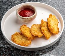 Куриные стрипсы с кетчупом