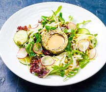 Зеленый салат с авокадо