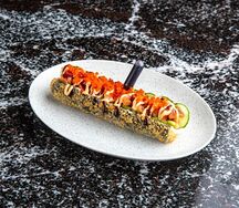 Хот-дог Evoo с лососем