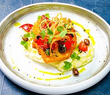 Судак с картофельным пюре