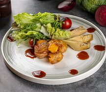 Салат с артишоком и печеным картофелем