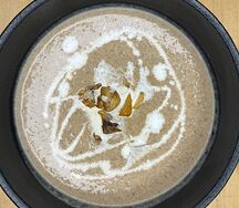 Грибной суп-пюре с трюфельным маслом 