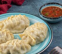 Манты Большая компания с картофелем и говядиной халяль