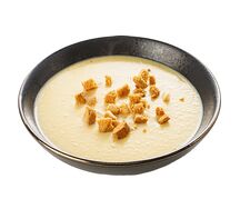 Суп пюре сырный с сухариками