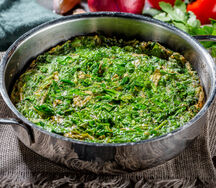 Кюкю с зеленью