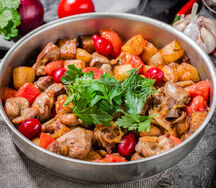 Куриные потрошки по-домашнему