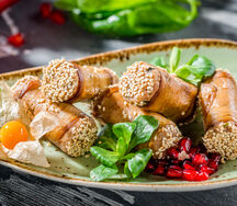 Баклажаны с ореховой начинкой