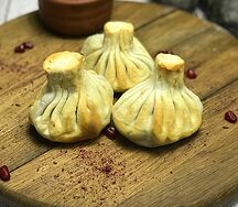 Жареные хинкали из баранины