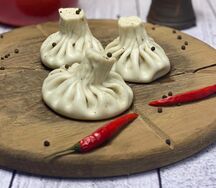 Хинкали с говядиной и свининой