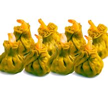 Димсам с крабом и креветкой