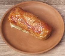 Рулет куриный с сыром и грибами