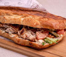 Бекон и карри в чиабатте