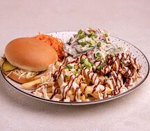 Шаверма на тарелке