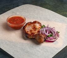 Каре из свинины на мангале