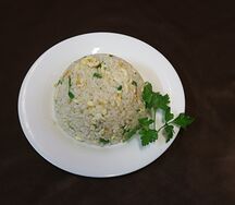 Рис с яйцом