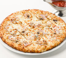 Сырные палочки с ветчиной и грибами