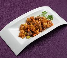 Р033 Цветная капуста в кляре с кусочками говядины