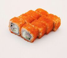 Ролл калифорния чиз с креветкой