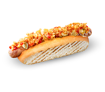 Хот-дог Огурцы в горчичном соусе