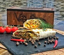 Шаурма куриная на углях