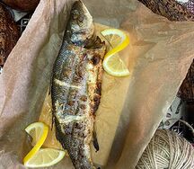 Сибас на углях