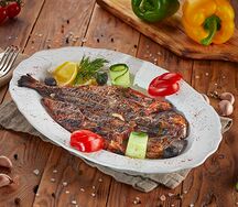 Сибас на мангале