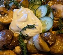 Картофель с грибами